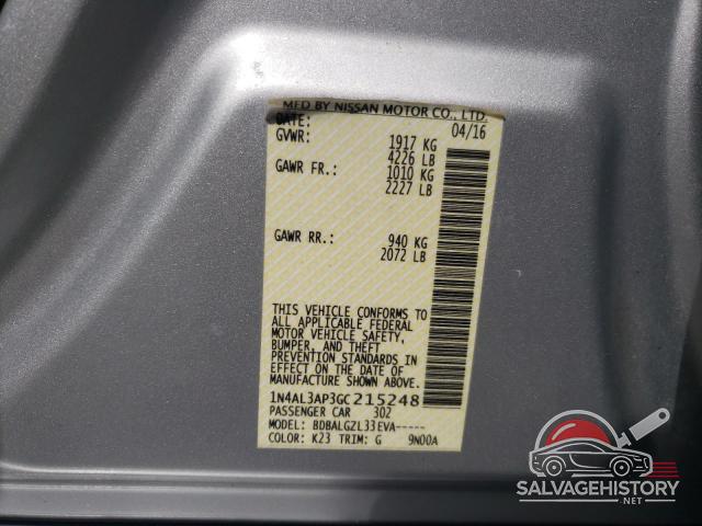 1N4AL3AP3GC215248 2016 NISSAN ALTIMA photo no. 13