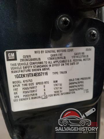 1GCEK19TX4E357116 2004 CHEVROLET ALL Models photo no. 12