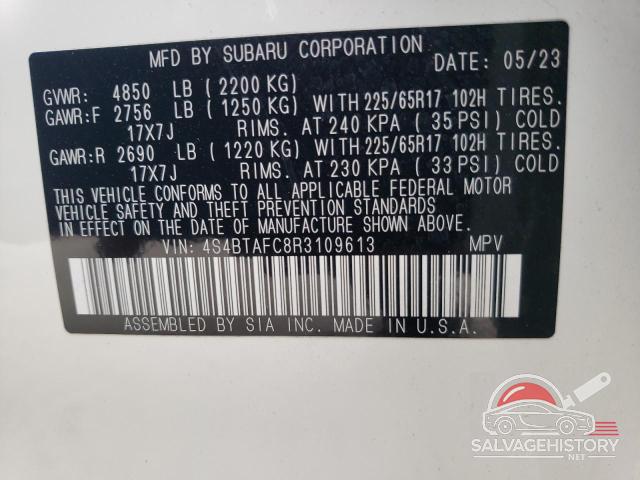 4S4BTAFC8R3109613 2024 SUBARU OUTBACK photo no. 13