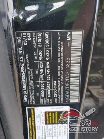 4JGDA7DB2DA216835 2013 MERCEDES-BENZ M-CLASS photo no. 13