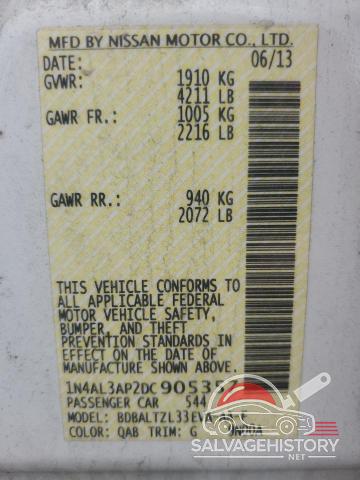 1N4AL3AP2DC905357 2013 NISSAN ALTIMA photo no. 12