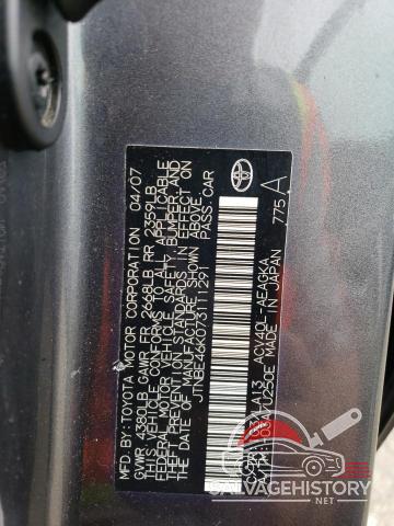 JTNBE46K073111291 2007 TOYOTA CAMRY photo no. 12