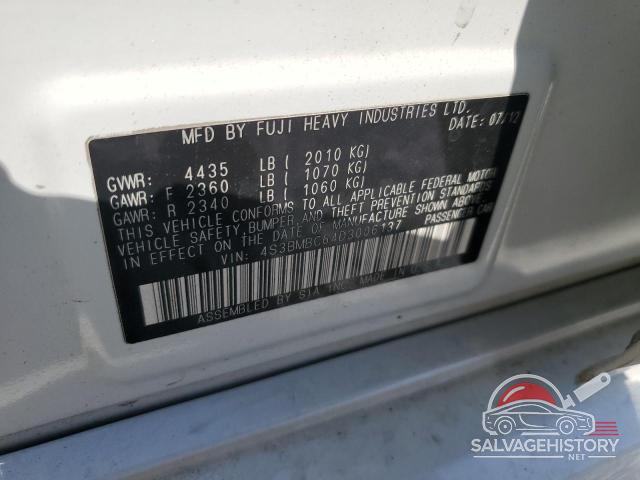 4S3BMBC64D3006137 2013 SUBARU LEGACY photo no. 12