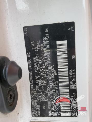 5TDZK23C98S182129 2008 TOYOTA All Models photo no. 13