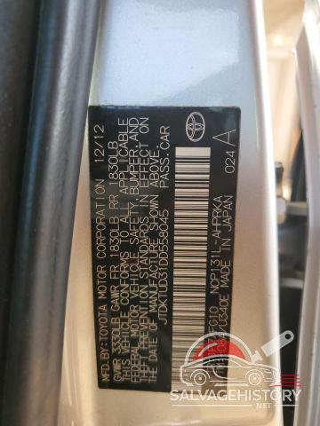 JTDKTUD31DD558045 2013 TOYOTA YARIS photo no. 13