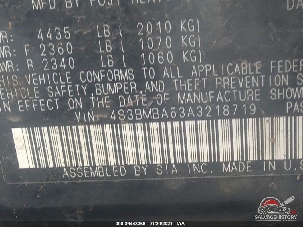 4S3BMBA63A3218719 2010 SUBARU LEGACY photo no. 9