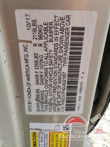 1HGCV1F42JA021007 2018 HONDA ACCORD photo no. 12