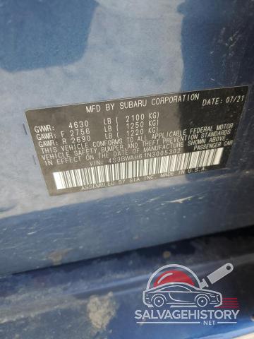 4S3BWAH61N3005302 2022 SUBARU LEGACY photo no. 12