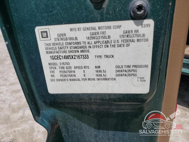 1GCEC14W5XZ167333 1999 CHEVROLET ALL Models photo no. 12