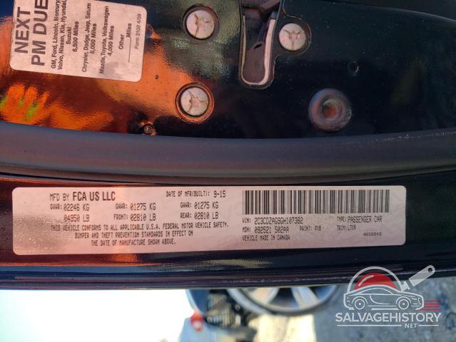 2C3CDZAG9GH107382 2016 DODGE CHALLENGER photo no. 12