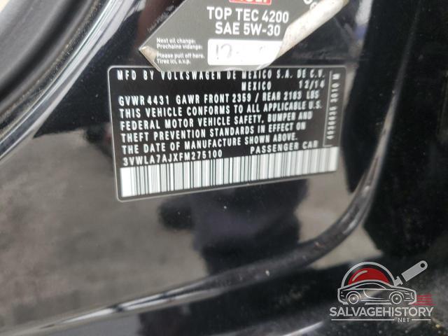 3VWLA7AJXFM275100 2015 VOLKSWAGEN JETTA photo no. 12