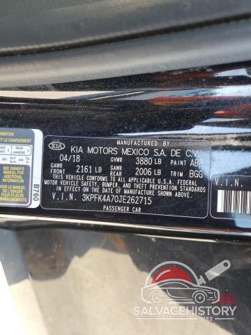 3KPFK4A70JE262715 2018 KIA FORTE photo no. 12