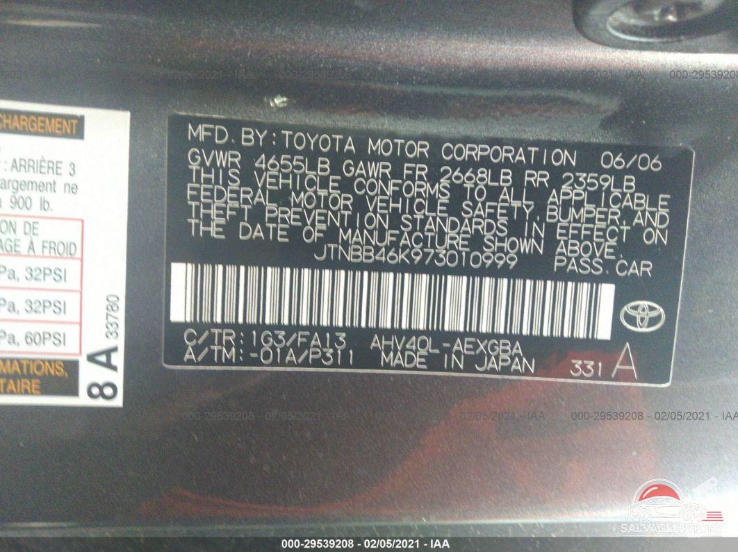 JTNBB46K973010999 2007 TOYOTA CAMRY HYBRID photo no. 9