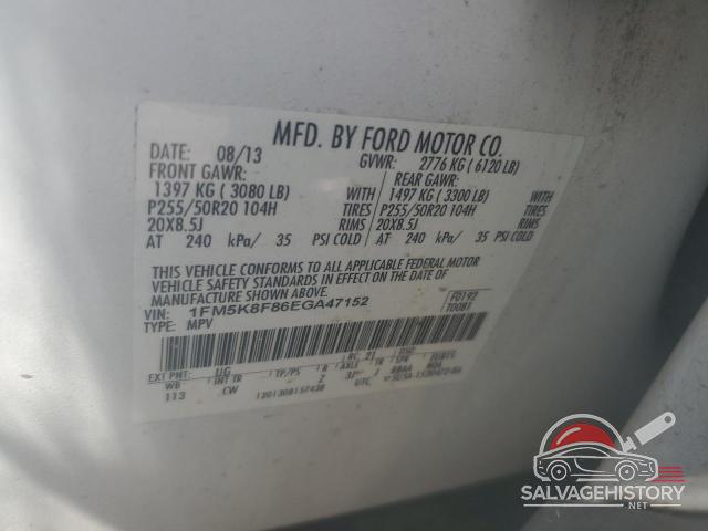 1FM5K8F86EGA47152 2014 FORD EXPLORER photo no. 13