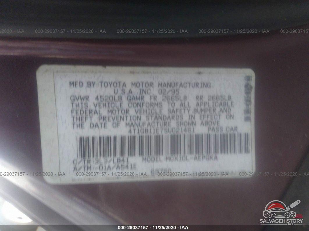 4T1GB11E7SU021461 1995 TOYOTA AVALON photo no. 9