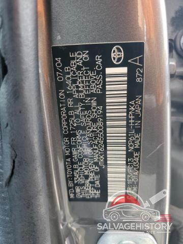 JTKKT624550089194 2005 TOYOTA SCION photo no. 12