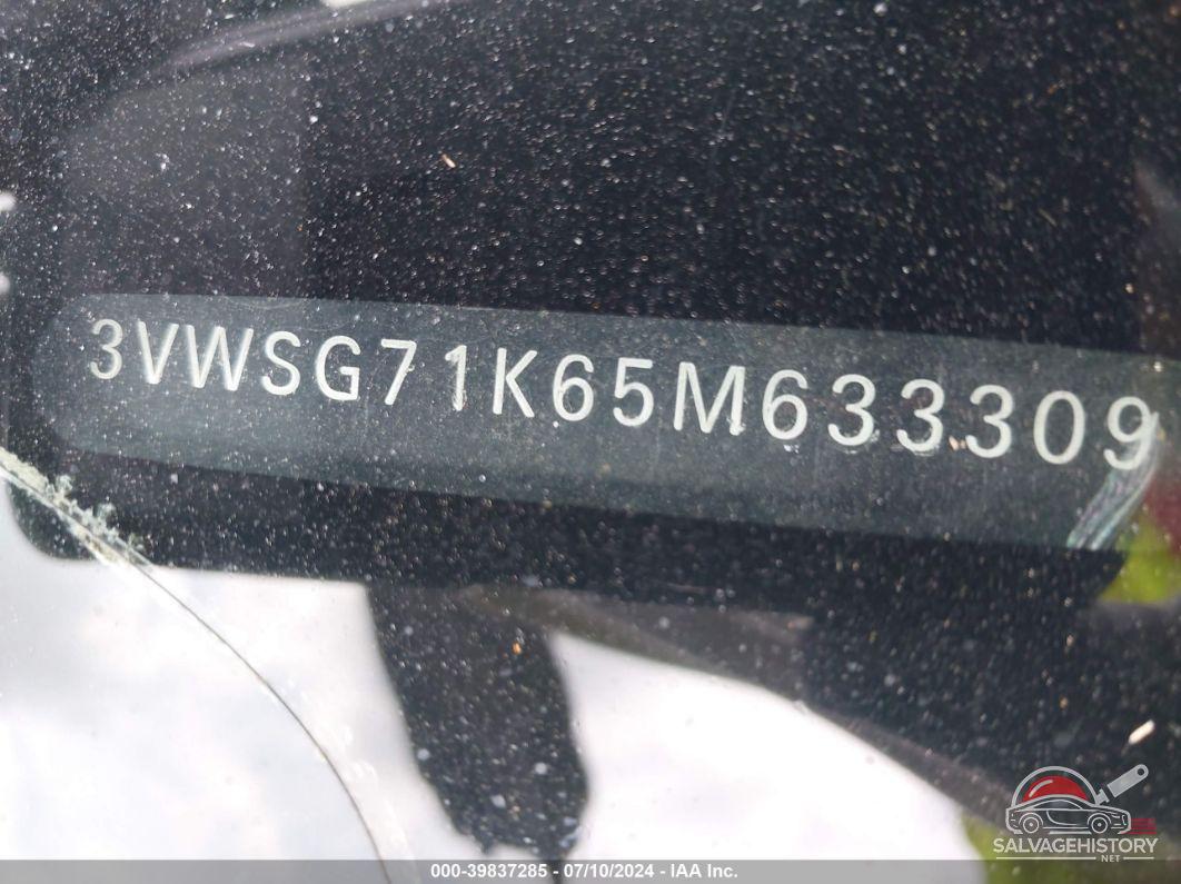 3VWSG71K65M633309 2005 VOLKSWAGEN JETTA photo no. 9
