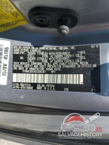 5TDKK3DC4DS308381 2013 TOYOTA All Models photo no. 13