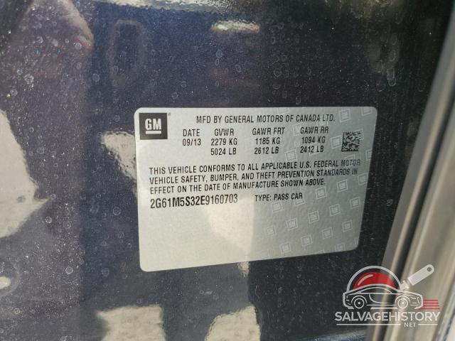 2G61M5S32E9160703 2014 CADILLAC XTS photo no. 12
