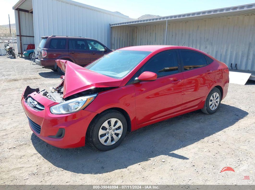 KMHCT4AEXGU145812 2016 HYUNDAI ACCENT photo no. 2