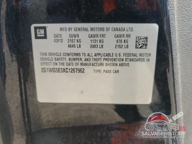 2G1WG5E3XC1267962 2012 CHEVROLET IMPALA photo no. 12