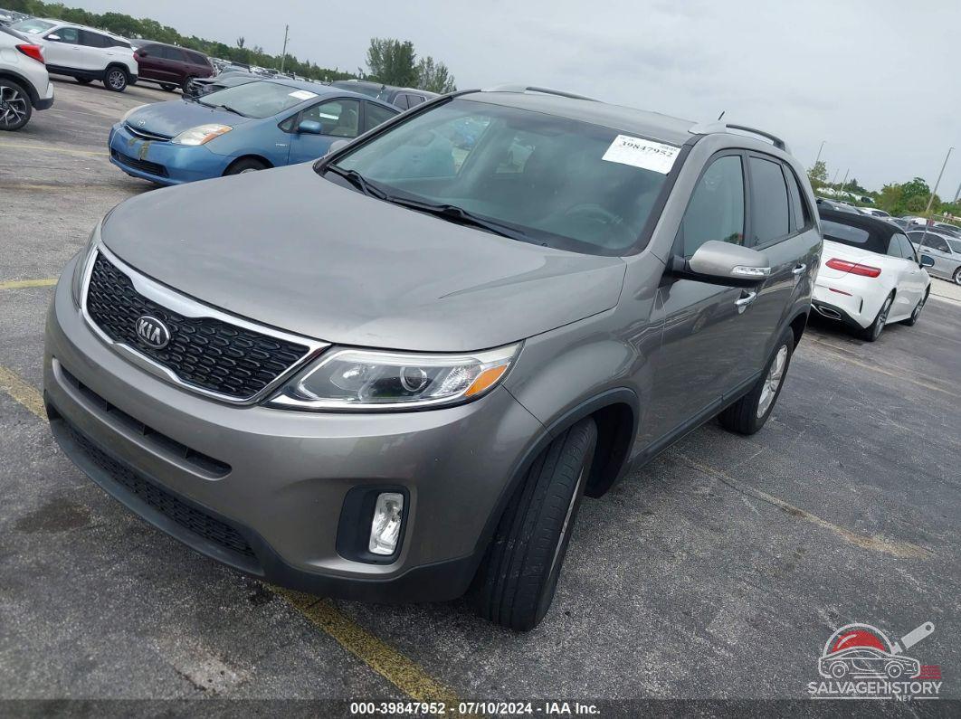 5XYKT3A65EG507336 2014 KIA SORENTO photo no. 2
