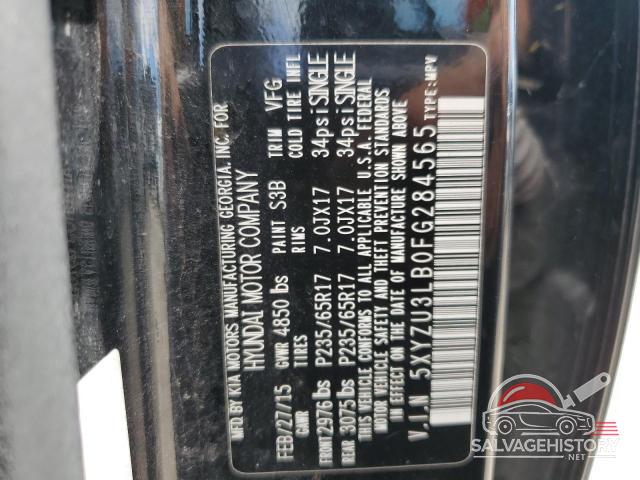 5XYZU3LB0FG284565 2015 HYUNDAI SANTA FE photo no. 12
