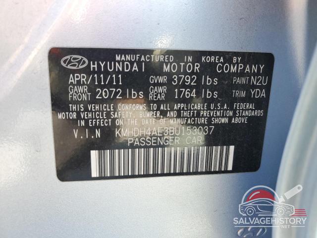 KMHDH4AE3BU153037 2011 HYUNDAI ELANTRA photo no. 12