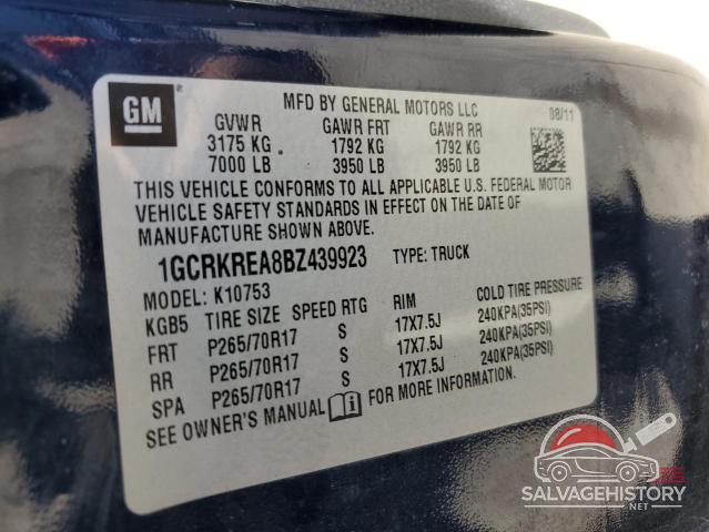 1GCRKREA8BZ439923 2011 CHEVROLET ALL Models photo no. 12