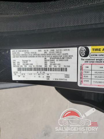 3FADP4BJ0JM119925 2018 FORD FIESTA photo no. 12