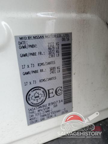 5N1AT2MV8GC890734 2016 NISSAN ROGUE photo no. 13