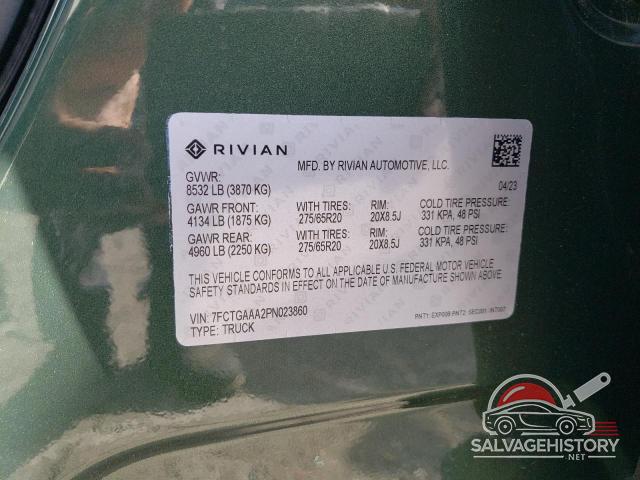 7FCTGAAA2PN023860 2023 RIVIAN RIT photo no. 12