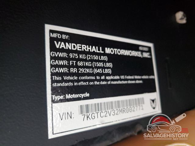 7KGTC2V32MR002771 2021 OTHER VANDEHALL photo no. 9