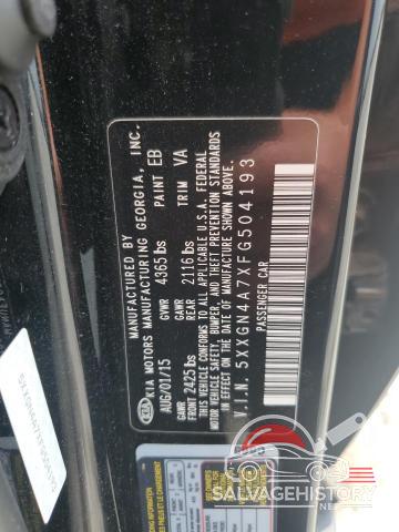 5XXGN4A7XFG504193 2015 KIA OPTIMA photo no. 12