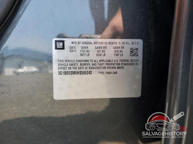 3G1BE6SM6HS596242 2017 CHEVROLET CRUZE photo no. 12