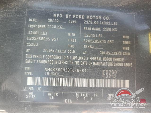 NM0KS9CN2BT046281 2011 FORD TRANSIT photo no. 13