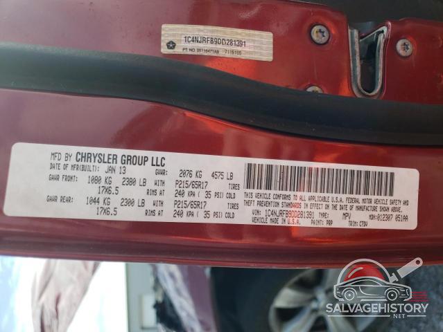 1C4NJRFB9DD281391 2013 JEEP PATRIOT photo no. 13