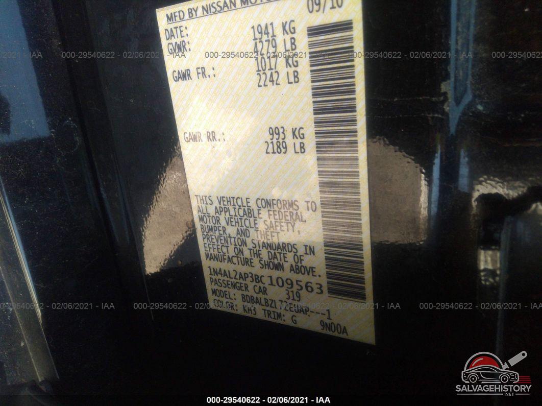 1N4AL2AP3BC109563 2011 NISSAN ALTIMA photo no. 9