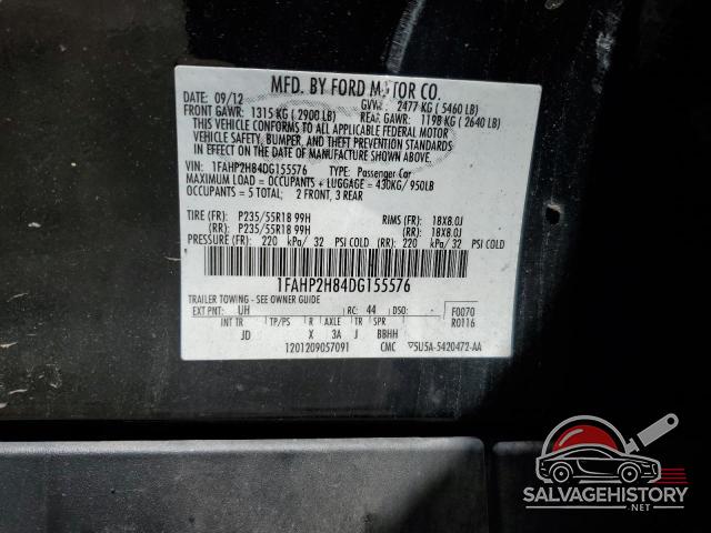 1FAHP2H84DG155576 2013 FORD TAURUS photo no. 13