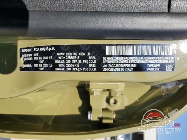 ZACCJBDT0FPB61881 2015 JEEP RENEGADE photo no. 12