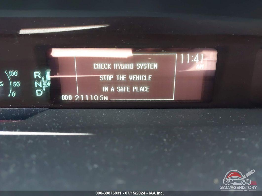 JTDKN3DU2C1606259 2012 TOYOTA PRIUS photo no. 7