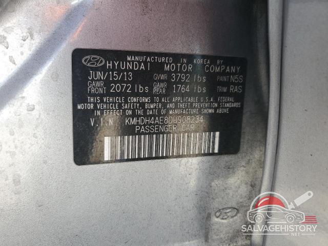KMHDH4AE8DU908234 2013 HYUNDAI ELANTRA photo no. 12
