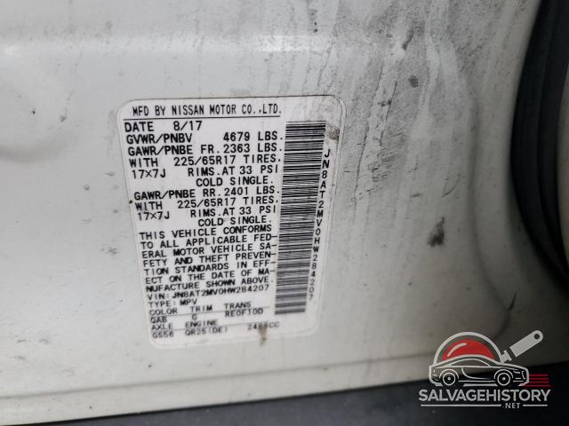 JN8AT2MV0HW284207 2017 NISSAN ROGUE photo no. 13