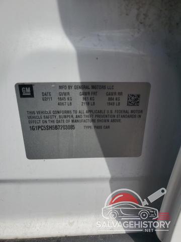 1G1PC5SH5B7203085 2011 CHEVROLET CRUZE photo no. 12