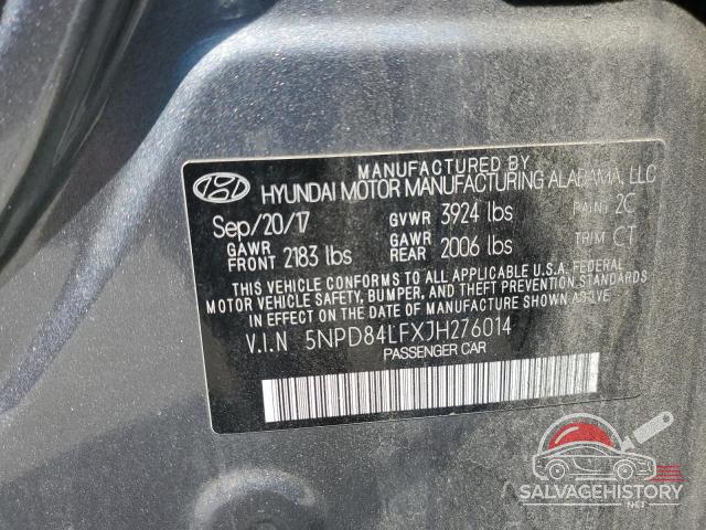 5NPD84LFXJH276014 2018 HYUNDAI ELANTRA photo no. 12
