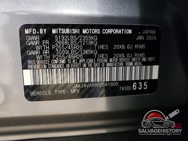 JA4J4VA88RZ041800 2024 MITSUBISHI OUTLANDER photo no. 14