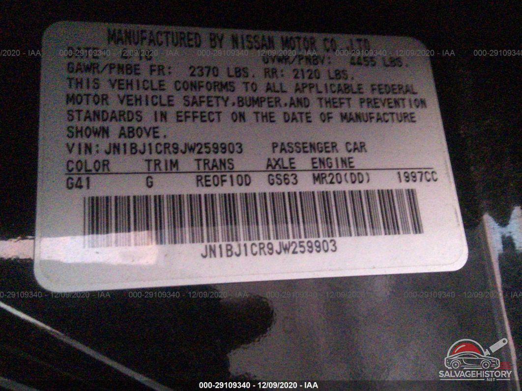 JN1BJ1CR9JW259903 2018 NISSAN ROGUE SPORT photo no. 9