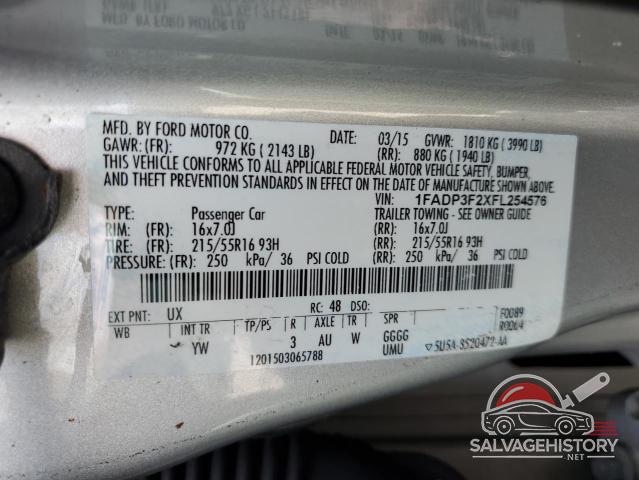 1FADP3F2XFL254576 2015 FORD FOCUS photo no. 13
