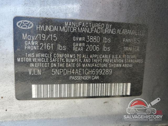 5NPDH4AE1GH699289 2016 HYUNDAI ELANTRA photo no. 13