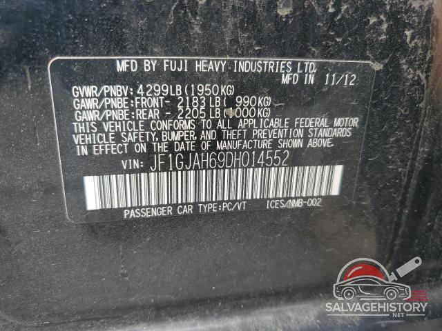 JF1GJAH69DH014552 2013 SUBARU IMPREZA photo no. 12